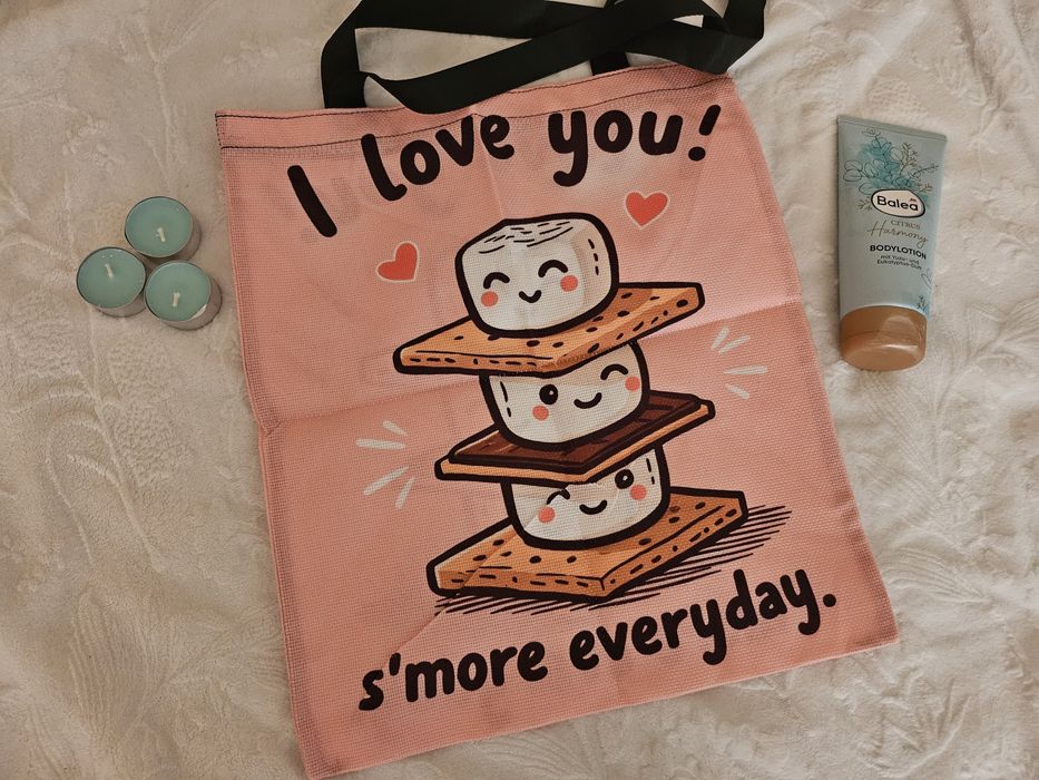 Платнени чанти с надпис