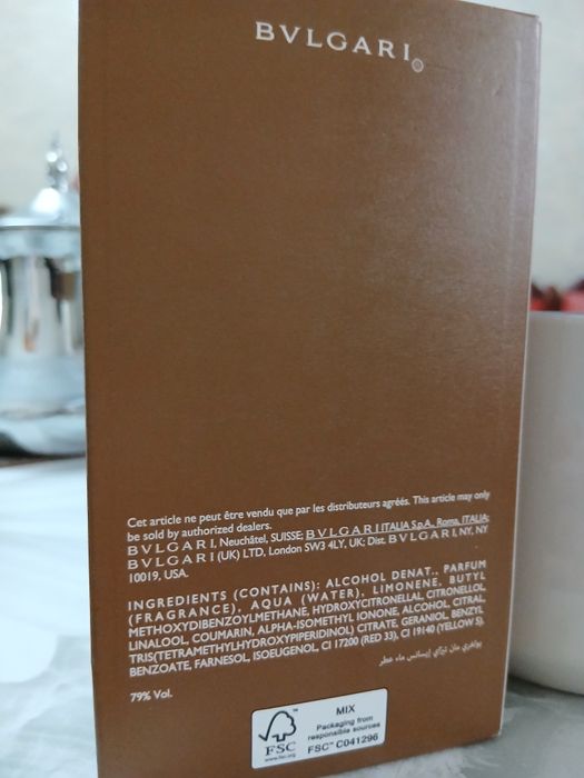 Продаётся духи оригинал BVLGARI