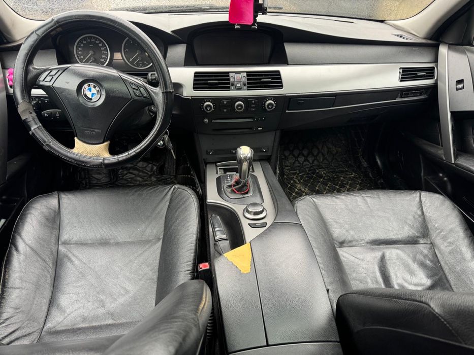 Plansa bord cu suporti de pahare BMW E60 E61 neagra