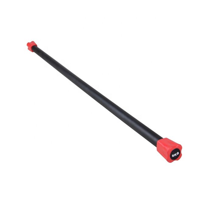 Bară fitness cu greutăți fixe, Zoco Body Fit® BDB001, 7 kg, Negru