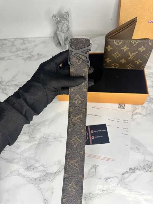 Vand Curea Louis Vuitton + Portofel Asortat