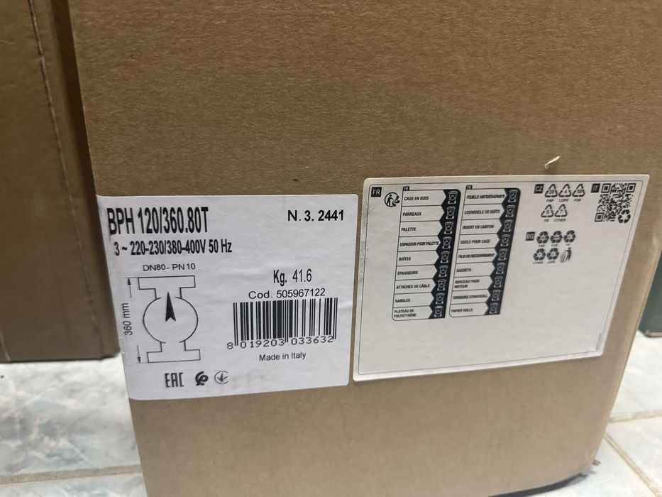 Продам DAB насос BPH 120/360.80 T