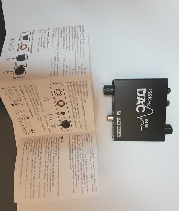 Hов DAC - 192k - преобразува цифровият сигнал в аналогов