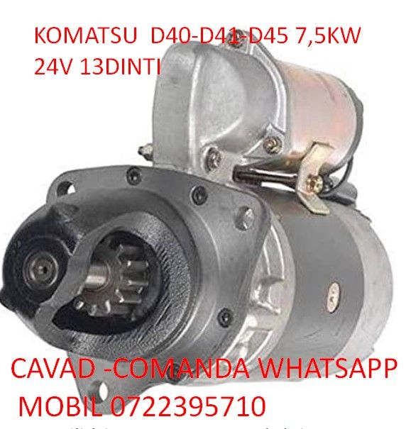 Electromotor 24V, KOMATSU,ISUZU 4D105 6D105 13 DINTI bendix
