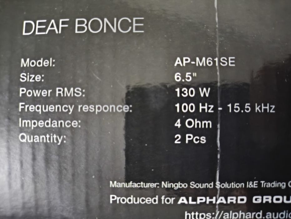 Динамики Apocalypse AP-M61SE