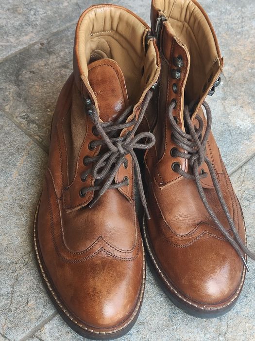 Ghete piele Massimo Dutti originale