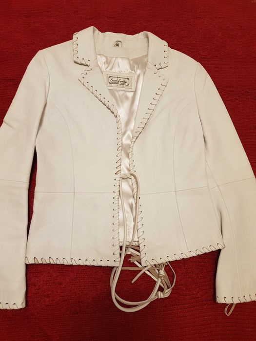 Geaca dama eleganta din piele naturala-marimea 40