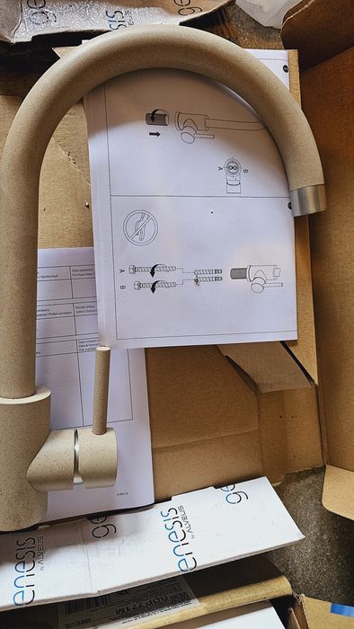 Nou baterie chiuveta bucatarie crem /bej