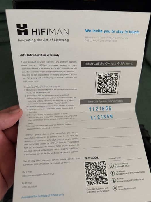 Проводные наушники HIFIMAN Ananda