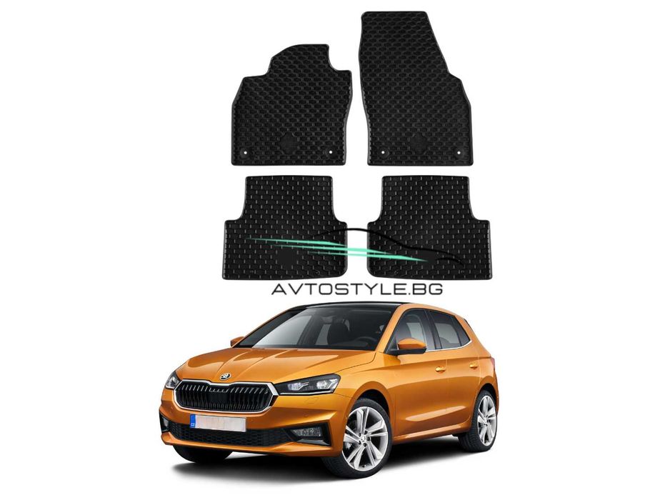 Гумени стелки зa Skoda Fabia след 2021 г., Gumarny Zubri