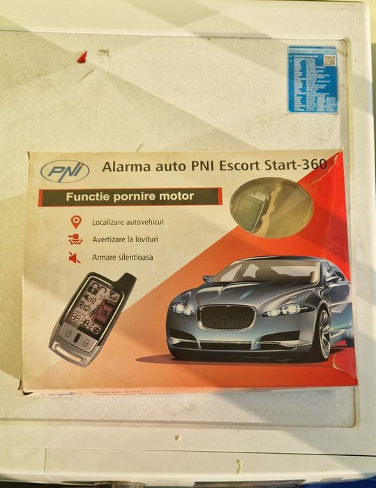 Pornire din telecomandă si alarma