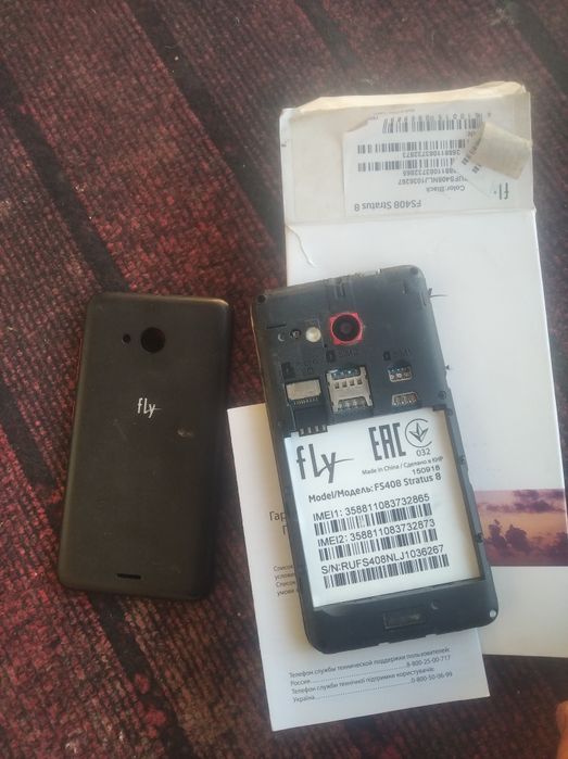 fly 408 xotirasi 6 gb kamera 2.0 Mp