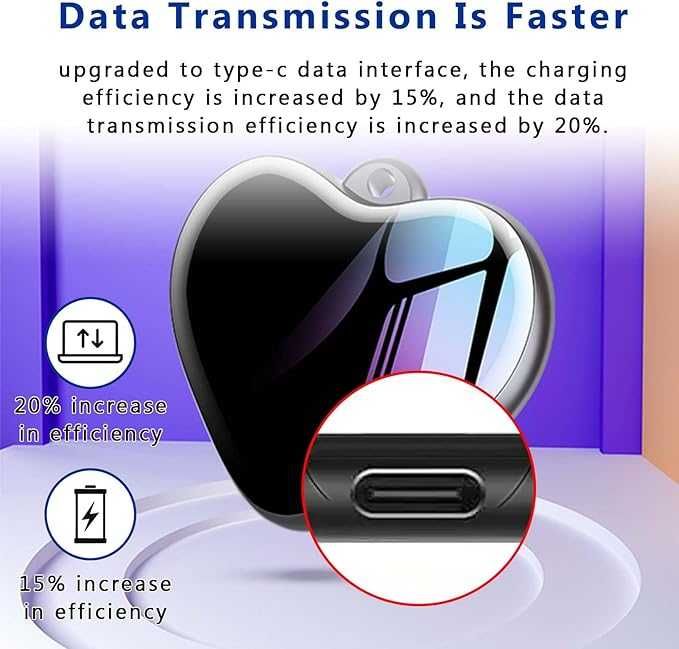 Мини, цифров гласово активиран рекордер  колие/ ключодържател