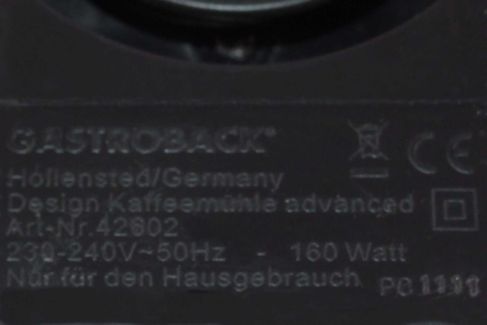 Râsnita cafea GASTROBACK inox, Made in Germany, reglaj granulatie, NOU