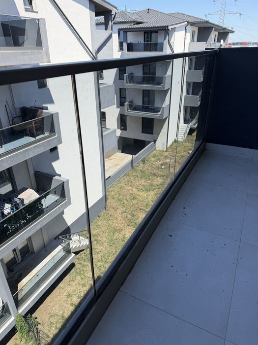 Donez Balustrada sticla securizata fumurie profil aluminiu 3.17m complet accesorizata