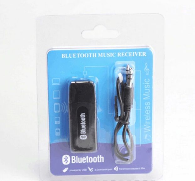 Блутут за кола Bluetooth флашка USB и Aux аудио приемник жак адаптер