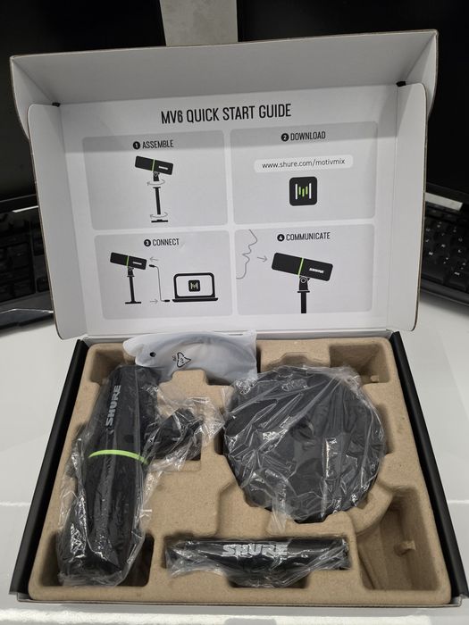 Microfon Shure MV6 USB-C – Dynamic Cardioid Speech Microphone – ca nou