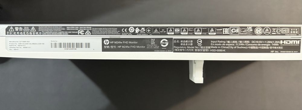 Monitor Led HP M24FW 23.8”