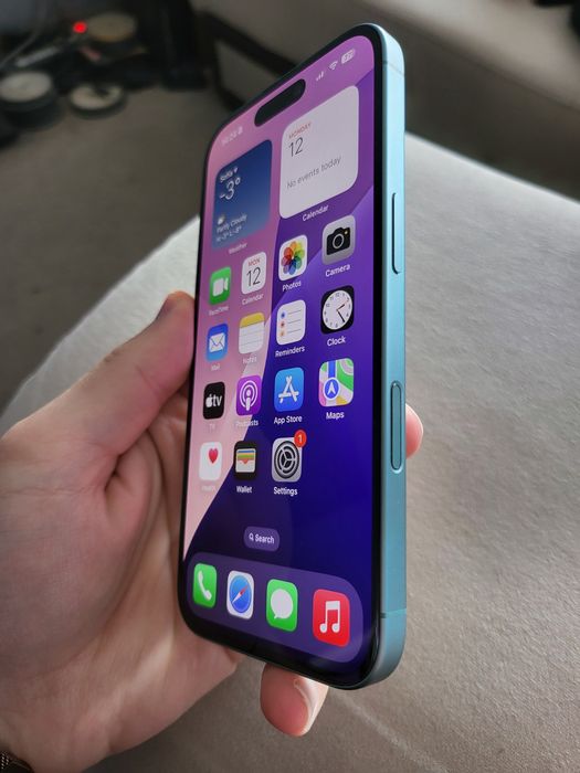 Iphone 16 128gb Teal, като нов, 100% батерия