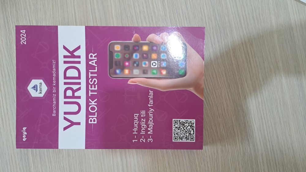 Yurisprudensiya yo'nalishlari uchun Test kitob