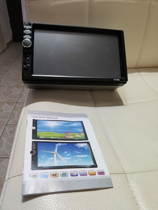 MP5 Player Auto Universal 7018B, Camera, Ecran HD Touch 7, Comenzi Vol