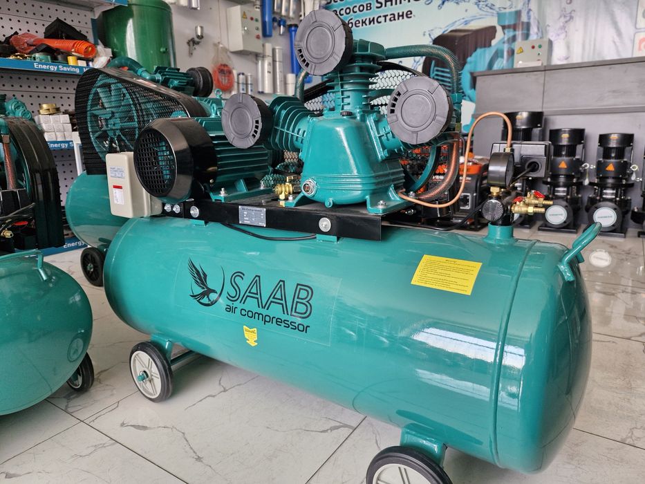 3 фаза 150 литр воздушный компрессор Saab kompressor 360 litr havo
