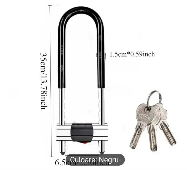 Antifurt bicicleta, trotineta, scooter