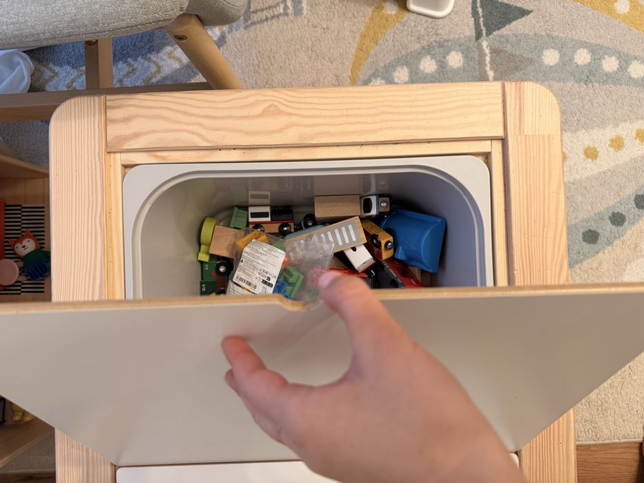 masa copii FLISAT IKEA+ cutii