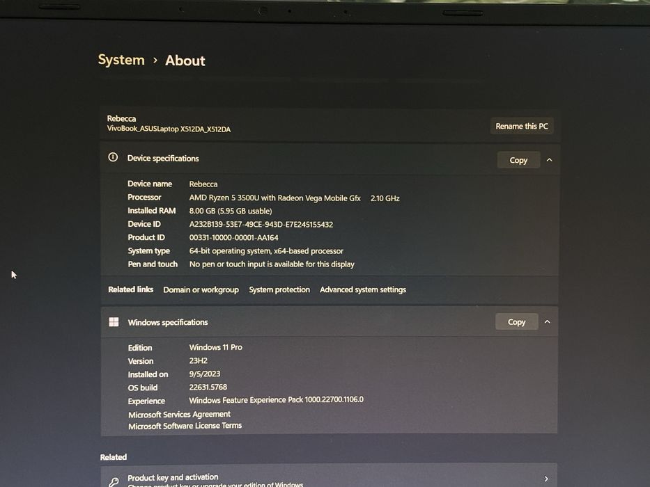 Laptop Asus VivoBook X512DA