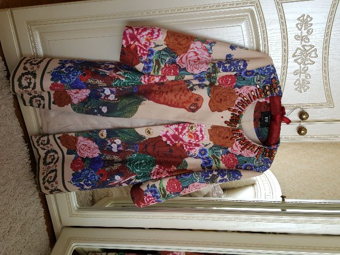 Новое теплое пончо