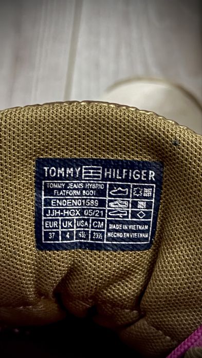 Ghete tommy jeans bocanci tommy hilfiger marimea 37 ghete piele tommy