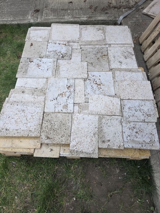 Travertin natural premium – Ripiceni | 10 m² | Fosile marine vizibile