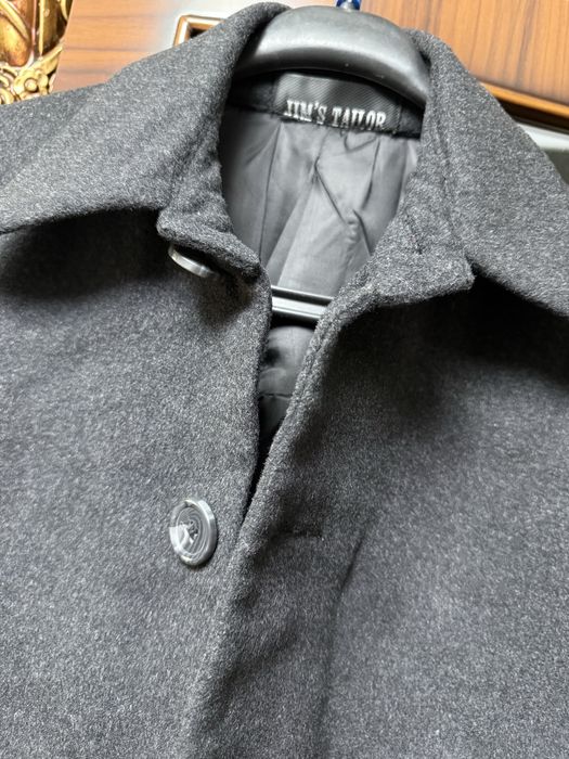 Мужское шерстиное пальто на зиму