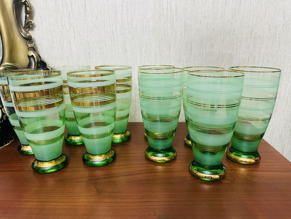 Стаканы(бокалы) - 10 шт.Чехословакия.Посуда СССР