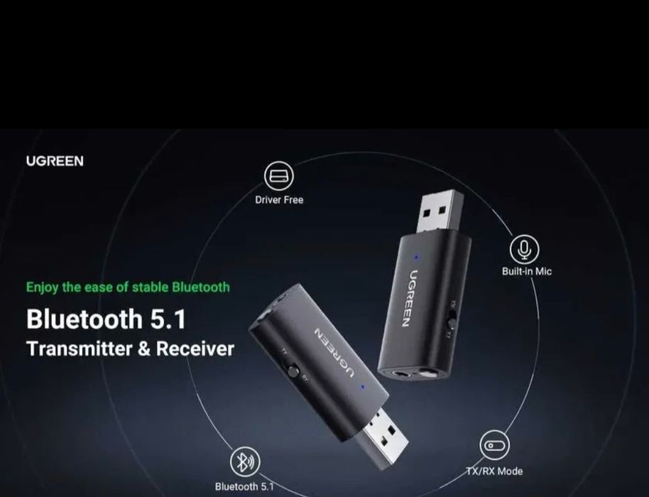 Bluetooth radio audio receiver & transmitter