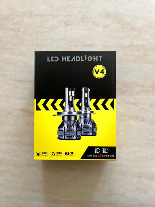 Set LED H7 120W Canbus - Lumina alba 6000K