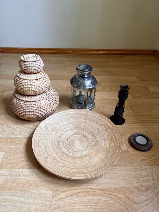 IKEA блюдо из бамбука фонарики металлический фонарь наволочки