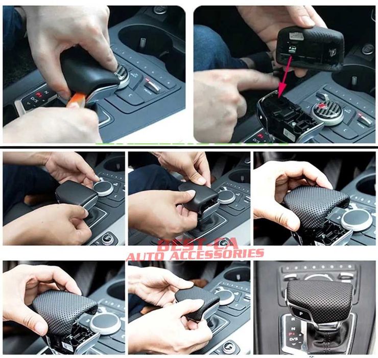 Капаче скоростен лост автоматик Audi A4 A5 B9, Q5 FY, Q7 4M алкантара