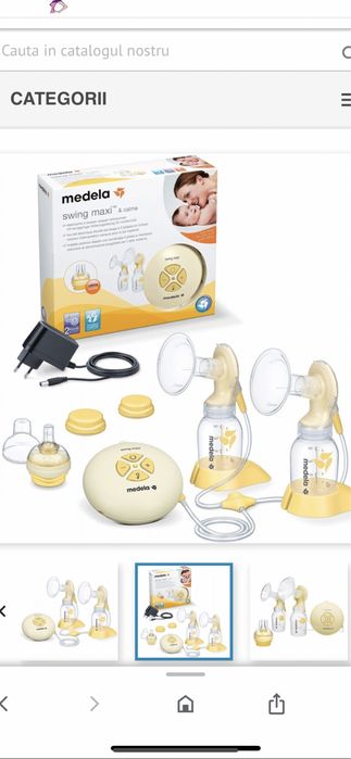 Pompa dubla Medela plus tetina