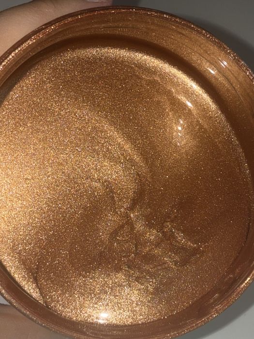 Блясък за коса и кожа със златист ефект лосион