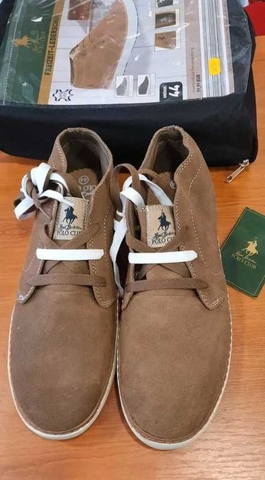 Pantofi piele naturala Polo Club noi