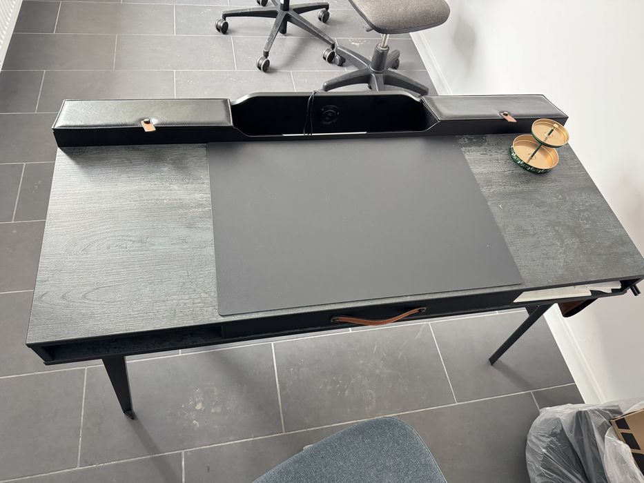 Birou de studiu Dark Metal 134x62x80