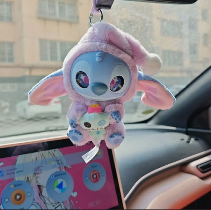 Стич Лабубу брелок