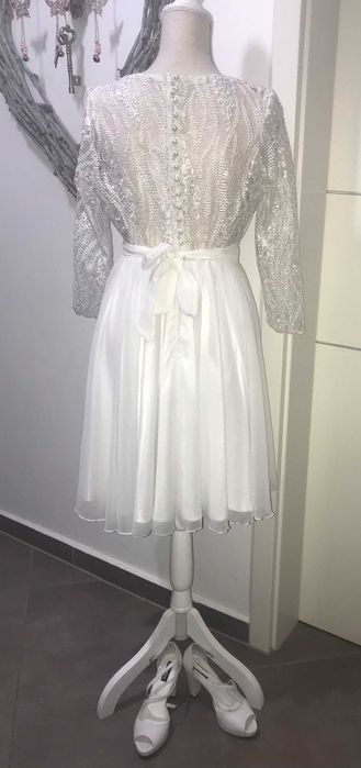 Rochie albă cununie civilă