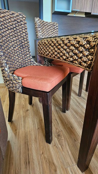 Столове от ратан - ръчна изработка.