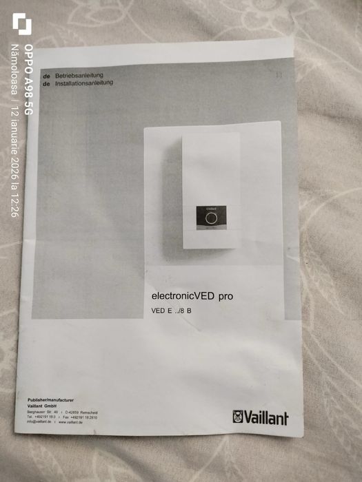 Vand Boiler Electric instantaneu Vaillant