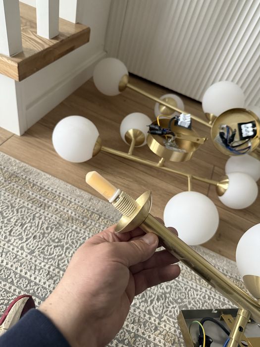 ⸻  Set corpuri de iluminat 8 buc PREMIUM – auriu, design modern – NOI