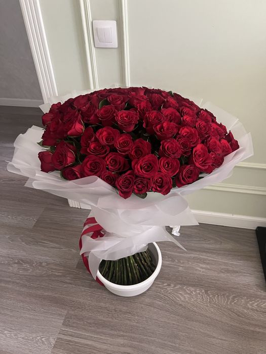 Роза букет 101 бу