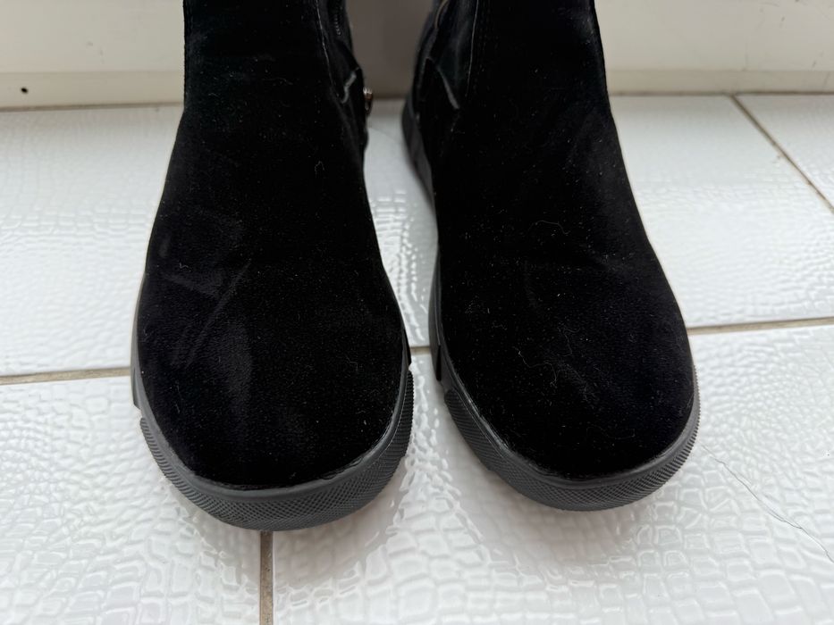 Обувь зимняя замша