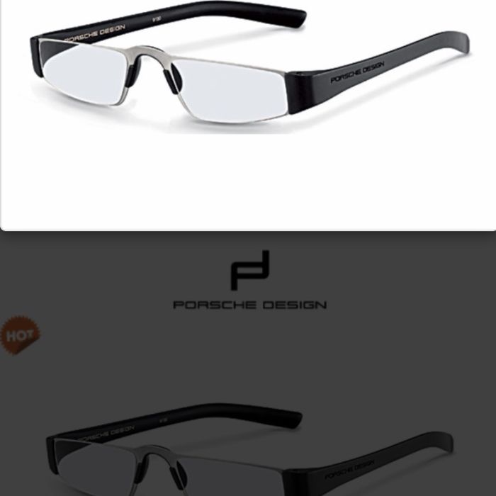 Ochelari Porsche Design citit vedere aproape